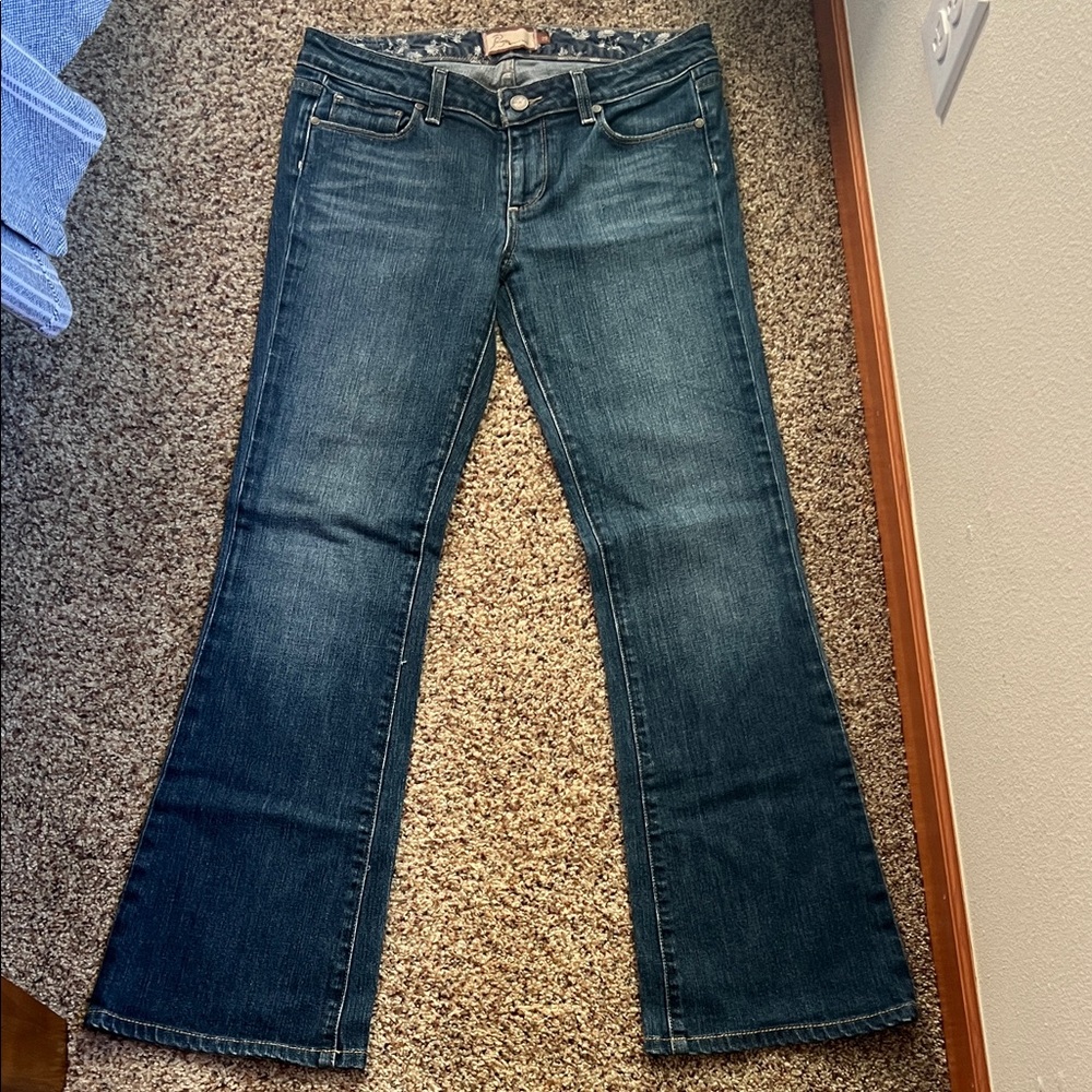 Paige Women's Blue Bootcut Jeans